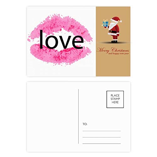 Cartes postales Saint-Valentin lèvre rose lot papeterie amour correspondance romantique