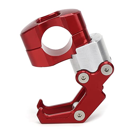 Crochet universel pour casque de moto en aluminium rouge guidon 22mm