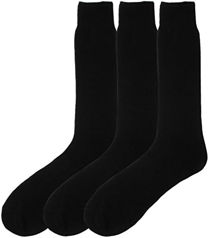 3 Pairs Mens Short Black 6-11