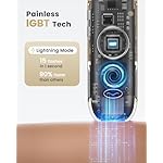 Laser Hair Removal for Women and Men - 5.2 cm² Contact Nearly Painless, Powerful Long-Lasting IPL Hair Removal at-home, Effective in 14 Days with Ultra-fast Light Emission for Whole Body Use - Image 3