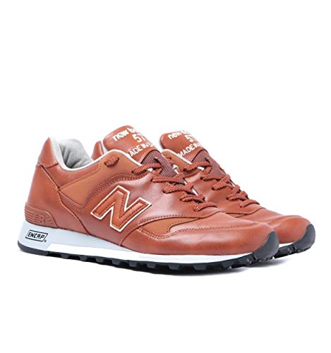 M577 Baskets en Cuir Marron New Balance d'exception fabriquées en Angleterre