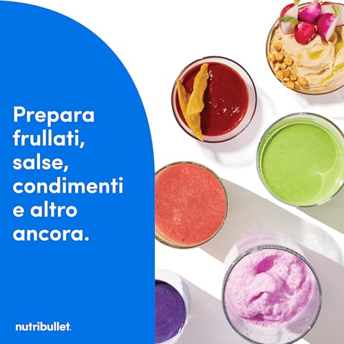 nutribullet Original 600, Frullatore Elettrico, Tritatutto, Frullatore Smoothie, Frullatore Tritatutto Multifunzione, Potenza 600 Watt, nero, NB603B - 7
