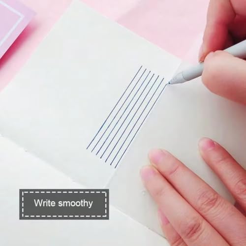 Image of 4 in 1 Erasable Blue Gel Pens with Back Eraser Tip | Plastic Body Smooth Writing Pens for School Office Students and Kids | Fun Character Design