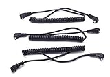 Three Coiled PC Flash Strobe Sync Cords for Vivitar 283 285 New