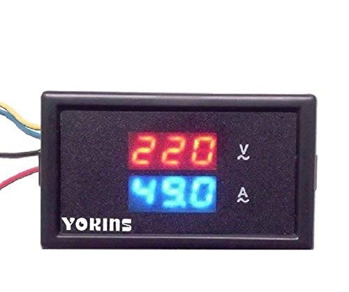 See full amazon price history chart for YOKINS Digital Double Display 2 In 1 Self Powered AC Voltmeter & Ammeter (50-300V AC/0-50A AC) with Red and Blue Display YOKINS Digital Double Display 2 In 1 Self Powered AC Voltmeter & Ammeter (50-300V AC/0-50A AC) with Red and Blue Display (B0785SPC37) Amazon Price History, Amazon Price Tracker