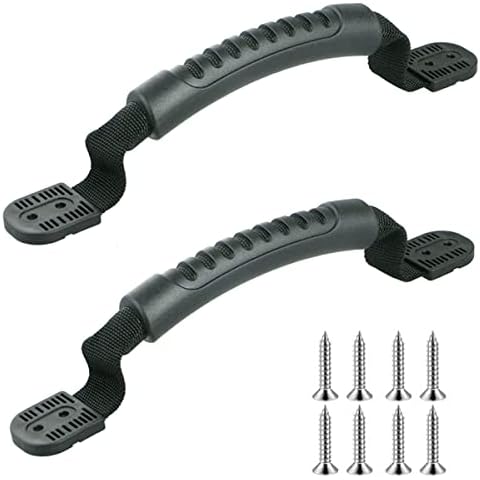 Housedeco 2 Pack Kayak Carry Handles with Kayak Hardware for Kayaks Suitcase Luggage (2Pcs Black) Cover