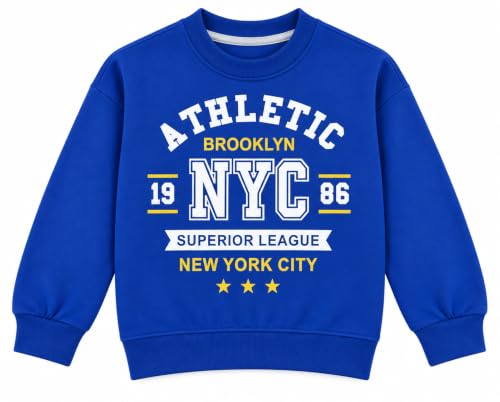 Image of T2F Boys Pack of 3 Sweatshirts | Full Sleeve Printed Winter Sweatshirt for Kids | Round Neck Casual Pullover Tops for Boys