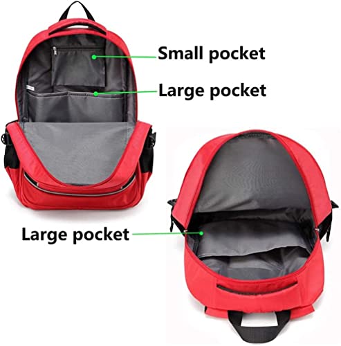 Image of First Aid Bag Empty Red Emergency First Responder Trauma Multi-Pocket Traveling Field Trips Camping Essentials (Red, Pack of 5)