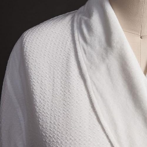 Image of Telegraph Hill Double Layer Seersucker Robe - Unisex - White - X-Large