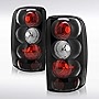 Autozensation Compatible with Chevy Suburban Tahoe GMC Yukon XL Denali 2000-2006, Black Housing Clear Lens Tail Lights, L+R Pair Taillight Assembly