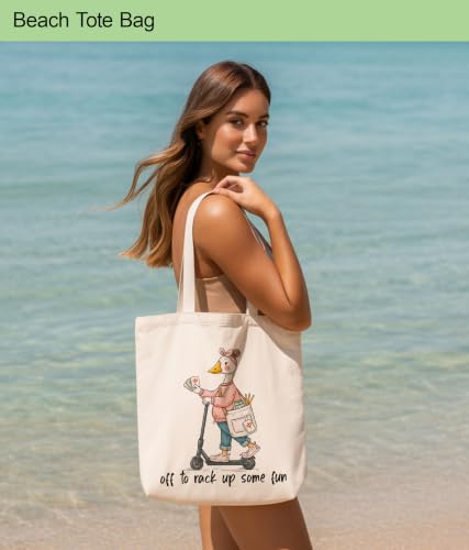 Image of Aesthetic Tote Bag for Women Girls, Stylish Tote Bag for Friends Besties Coworker