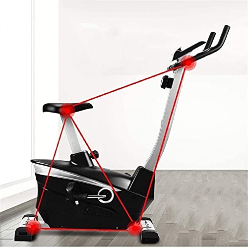 Image of Electromagnetic Fitness Bike Ultra-Quiet Adjustable Indoor Fixed Bicycle (with LCD Display) Pedal Indoor Sports Bike