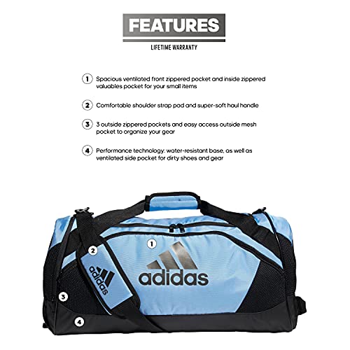 adidas Team Issue II Medium Duffel Bag, Team Light Blue