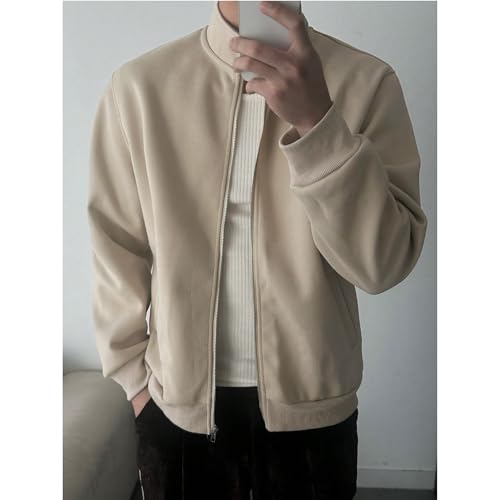 Image of PROSHARX Old Money Stand Up Collar Sweatshirt Zip-Up | Premium Comfort, Timeless & Aesthetic Style