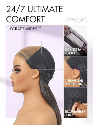 Image of LUVME HAIR 7x6 HD Lace All-Day Comfort Wig 200% Density Hair PartingMax Lace Wigs Highlight Color Loose Body Wave Lace Front