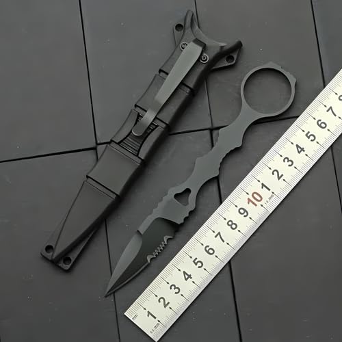 Pavceing Portable Knife 6.7 Inch 440C Fixed Blade Outdoor Camping Portable Straight Knife With Kydex Sheath The Knife Comes In Black And White thumb #4