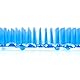 clapur Urinal-Sieb (2x) Duft Baumwollblüte, Spritzschutz fürs Männer WC für jedes Pissoir, Urinal-Einlage, Lufterfrischer, Kunststoff-Matte, rund blau