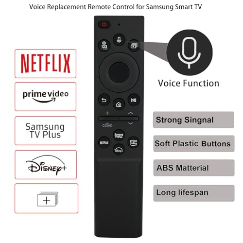 BN59-01385A Voice Replacement Remote Control Compatible for Samsung Neo QLED 4K 8K Smart TV Series Q60BD/QN85BD/Q60B/QN85B/Q80/Q80B/Q80BD/QN90B/QN900B/QN800B/QN90BD/QN95B & S95B OLED TV(2022)