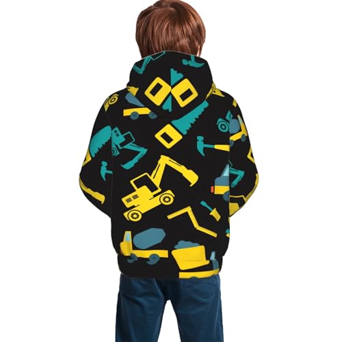 Colorful Video Game Controller Hoodie Youth Hooded Sweatshirt 3D Digital Printed With Pockets Tops2