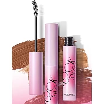 ROCK SWEET Eyebrow Mascara, Waterproof and Sweat-Proof, Long Lasting, Natural 3D Effect, Available in 3 Shades 02, 3.5g