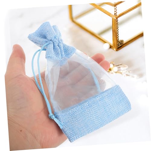 10 bolsas de saquitos de lavanda pequeñas azul miniatura 6