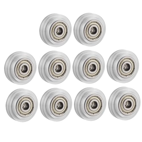HOLIDYOYO Poleas Transparentes Pasivas para Impresora 3d Rodamientos de Bolas, 13 Piezas de Rueda de Rodillo de Policarbonato para Piezas y Accesorios Industriales de Impresión 3d