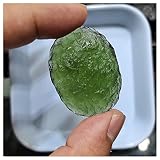 ZTBH Meteorite Ceco 6-40G Green Cech Natural Natural Meteorite Natural Rough Stone Crystal Pendenti di Forma Irregolare Gioielli in Cristallo (Dimensione : 30-34g)