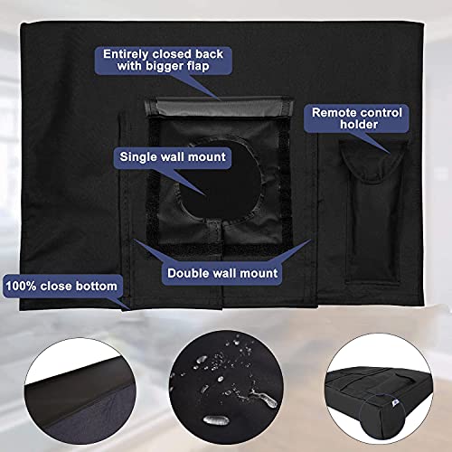 Ucare Outdoor TV Cover - 600D Waterproof Oxford TV Set - Clear Screen - Dustproof - Remote Control Pocket (30-32in) - Image 3