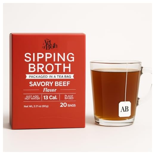 Savory Beef Sipping Broth Tea Bags