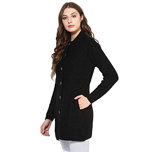 Image of One femme Women's Woollen Solid Color Coat