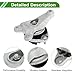 HOPESPANNER No.8E0399105BG Engine Motor Mount for Audi A4 2005-2009 2.0T CVT BGB/BWE Durable Silver Tone Rear Engine Mounting 1 Pc