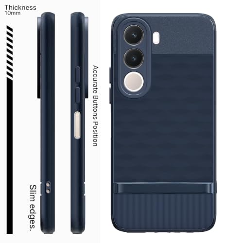 Image of Outlouders Back Cover for Realme C100x | Full Camera Protection | TPU Soft Flexible Shockproof Bumper Case (Blue)
