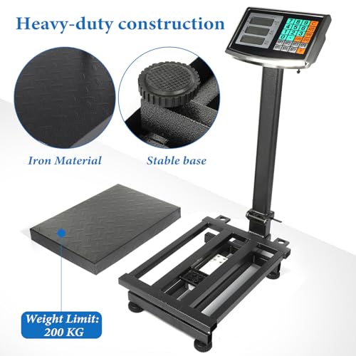 Báscula industrial digital plegable Hemobllo 200kg miniatura 3