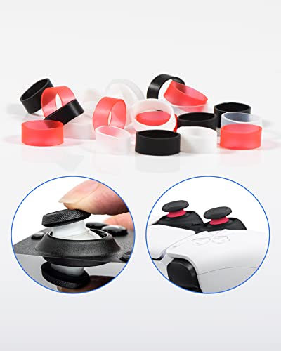 Anillo protector de silicona de 24 protectores de joystick para ROG ALLY/Steam Deck/PSVR2/Xbox/PS5 Mango del controlador de juego Cubierta del anillo protector de palo remoto - imagen 2