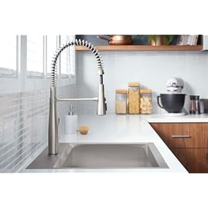 Kohlerkr22745sdvssemiprofessionalkitchenfaucetwithsoapdispenserlotiondispensercommercialkitchensinkfaucetwithpulldownsprayheadvibrantstainless Urban Country Home Decor Kohler k r22745 sd vs semi professional kitchen faucet with soap dispenserlotion dispenser commercial kitchen sink faucet with pull down sprayhead vibrant stainless urban country home decor