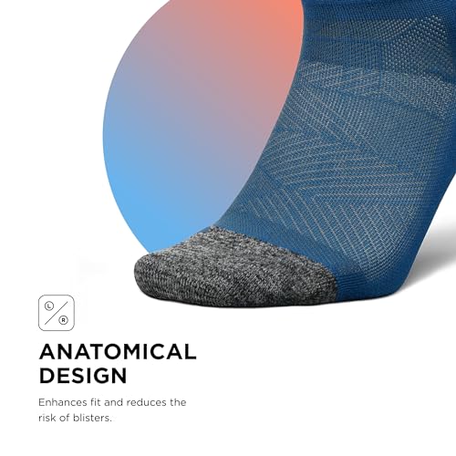 Image of Feetures Elite Light Cushion Mini Crew Sock - Sport Sock with Targeted Compression