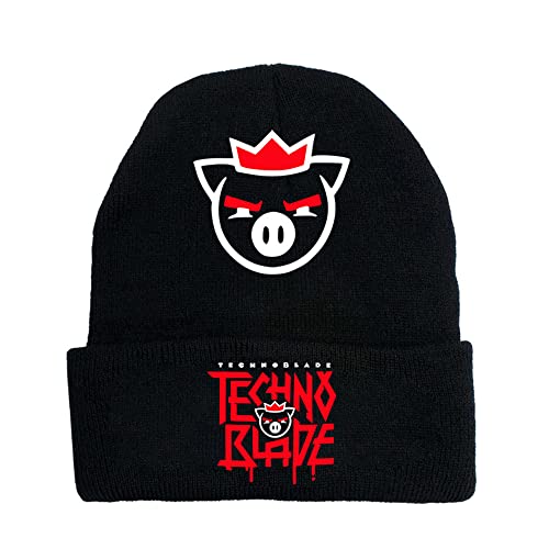 Technoblade Merch Hommes Femmes Winter Bonnets Casual Casquettes pour Unisex Imprimé Solide Chapeaux Cover