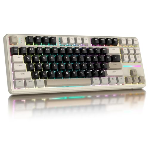 ATTACK SHARK X87 Q[~OL[{[h CX/Bluetooth/USB O̐ڑ[h JjJL[{[h zbgXbv KXPbg\ 5wztH[fUC zʂ jA Xgx[? SL[Փ 400