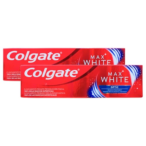 Dentifricio Sbiancante MAX WHITE OPTIC, Bianchezza Istantanea Clinicamente Testata. Elimina Fino Al 100% Delle Macchie Sulla Superficie Dei Denti 75ml (2)