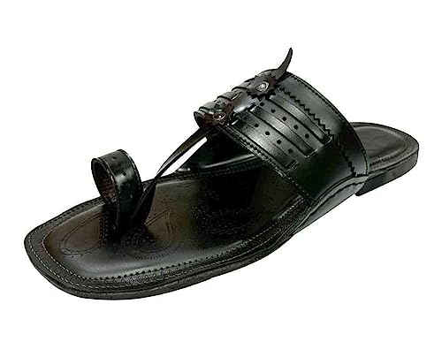 Image of Men's Kolhapuri Chappals Ethnic Slippers For Men Traditional Kolhapuri Sandals Casual Flip Flops For Men