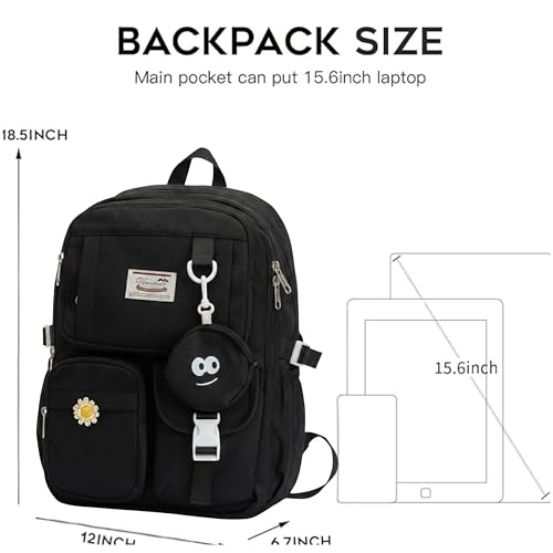 Image of 26Litre School Bag Water-Resistant Laptop& Travel Backpack - Unisex Large 19 Inches Multipurpose Travel Backpack for Boys & Girls, Men & Women