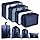 Koffer Organizer Set, 8 Teiliges Packing Cubes für Reise, Packwürfel für Koffer, Travel Organizer Suitcase Kleidertaschen Schuhbeutel Wäschebeute Kosmetiktasche, Travel Essentials-Navy Blue