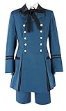 HonRmon Mens Ciel Phantomhive Cosplay Costume Blue Outfit (Men-XXL)