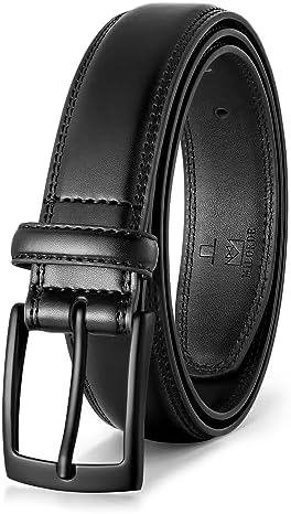 MILORDE Men’s Genuine Leather Dress Belt, Handmade, 100% Cow Leather, Fashion & Classic Designs for Work Business and Casual
