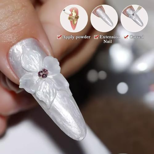 Gel Constructor Sólido para Uñas Perla Blanca 3D miniatura 3