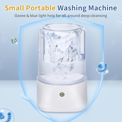 Mini lave-linge de camping et voyage avec alimentation USB pour sous-vêtements - 7