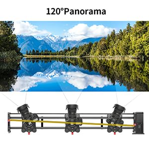 Image of GVM Motorized Camera Slider, 48'' /120CM Carbon Fiber Camera Slider with APP Control, Support Video Mode, Time Lapse Photography, Horizontal, Tracking and 120 Panoramic Shooting