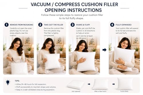Image of JDX Hotel Microfiber Cushion (16X16 Inches Set of 5, White)