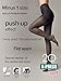 Conte High Waist Control Top Push Up Shaping Sheer Pantyhose Tights X-Press 20 Den, 3 - Medium, Black (Nero)