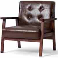 Amazon｜休日配達ソファー 1人掛け ダークブラウンPVC一人暮らし